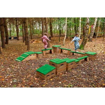 Motricité - Parcours de Motricité Maternelle - Parcours de motricité extérieur - 12 pièces