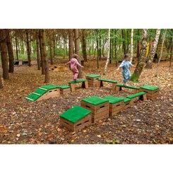 Motricité - Parcours de Motricité Maternelle - Parcours de motricité extérieur - 12 pièces