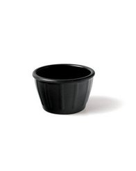 Repas - Raviers, Coupelles et boite de conservation - coupe à compote en mélamine noir