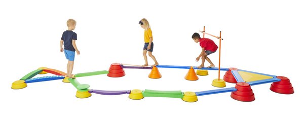Jeux - Bascules et Équilibre - Ensemble 23 pièces parcours motricité enfant