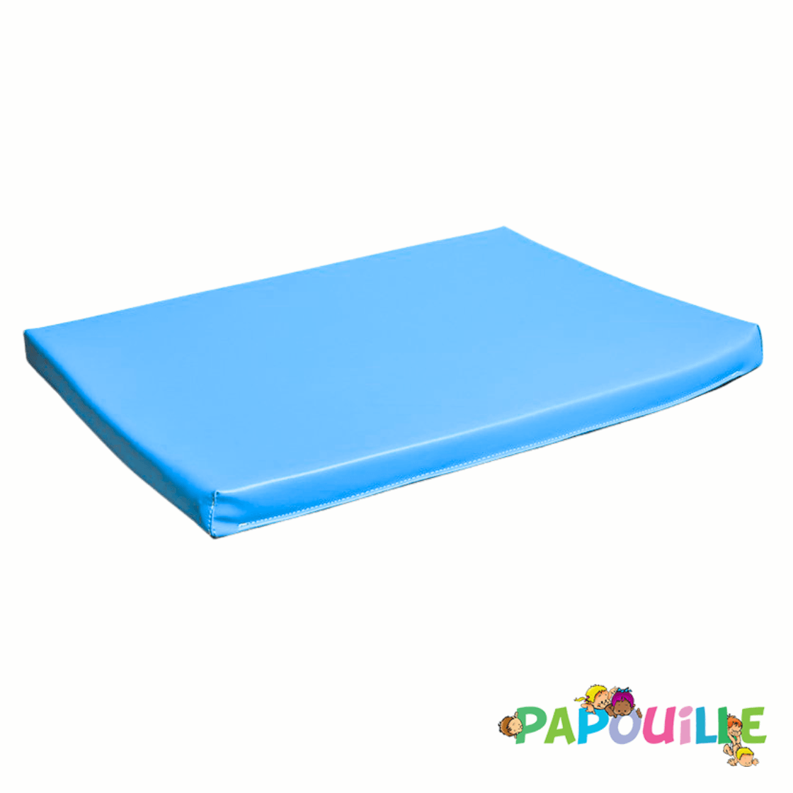 Matelas à langer plat 50 x 70 ep.4cm en mousse pvc turquoise