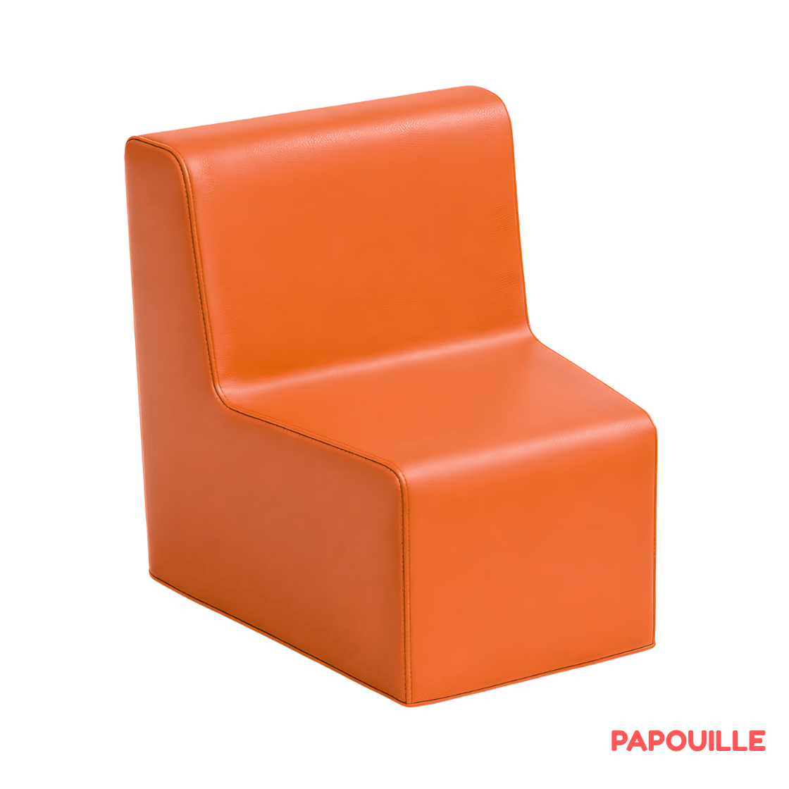 Chauffeuse angle 17 cm orange