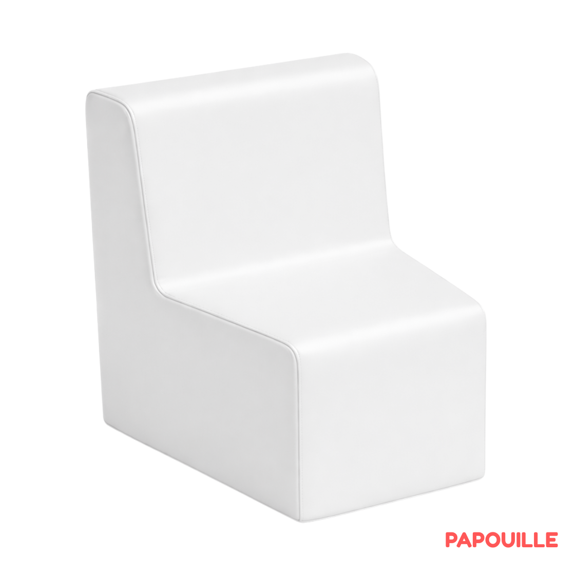 Chauffeuse angle 17 cm blanc