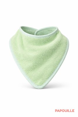Repas - Bavoir - Bavoir bandana coton éponge 21 x 12cm Vert