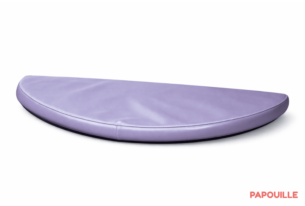 Tapis 1/2 rond en mousse pvc 80 x 40 x 3cm lilas