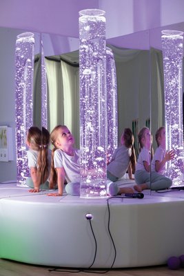 Motricité - Eveil Sensoriels et Tactiles - Pouf pour colonne à bulles
