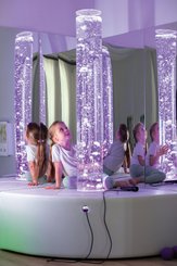 Motricité - Eveil Sensoriels et Tactiles - Pouf pour colonne à bulles