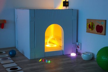 Motricité - Eveil Sensoriels et Tactiles - Cabane sensorielle Snoezelen
