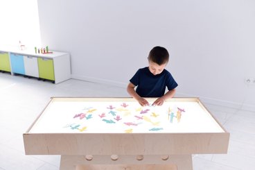 Motricité - Eveil Sensoriels et Tactiles - Table lumineuse sensorielle