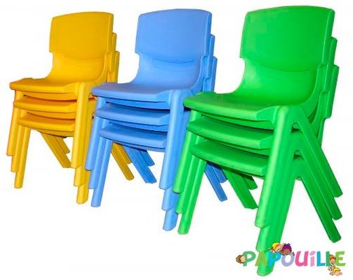 Mobilier - Chaise & fauteuil pour crèche - Chaise enfant monobloc t1 Bleu