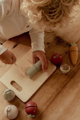 Jouets - Jouets d'Imitation et d'Imagination - Légumes à découper en bois