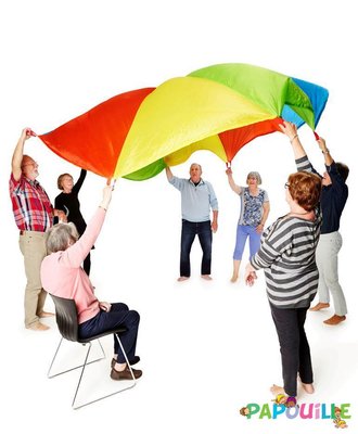 Motricité - Jeux de Motricité Libre - Parachute petit espace