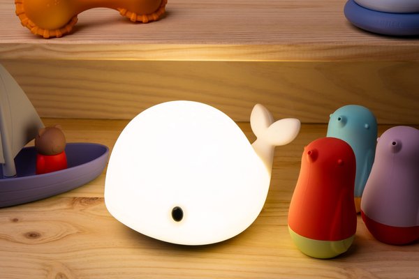 Couchage - Mobile de Lit Bébé et Veilleuse - Veilleuse LED - Baleine