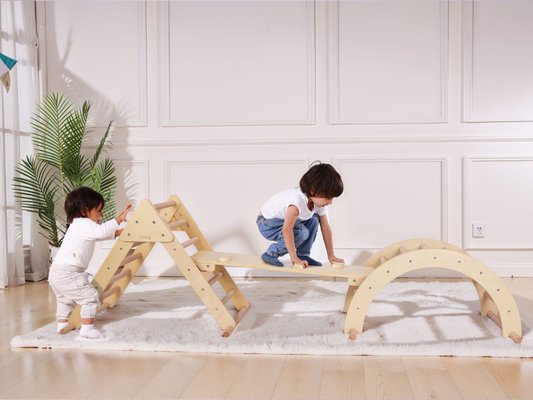 Mobilier - Structure de motricité / activité intérieur - Structure d'escalade 3-en-1 - Sunny Charlie