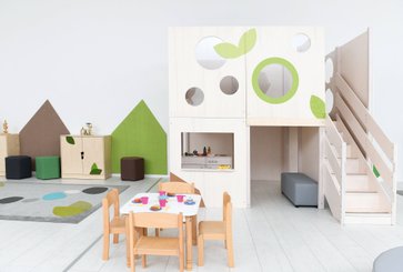 Mobilier - Structure de motricité / activité intérieur - Structure de motricité arbre - Flora