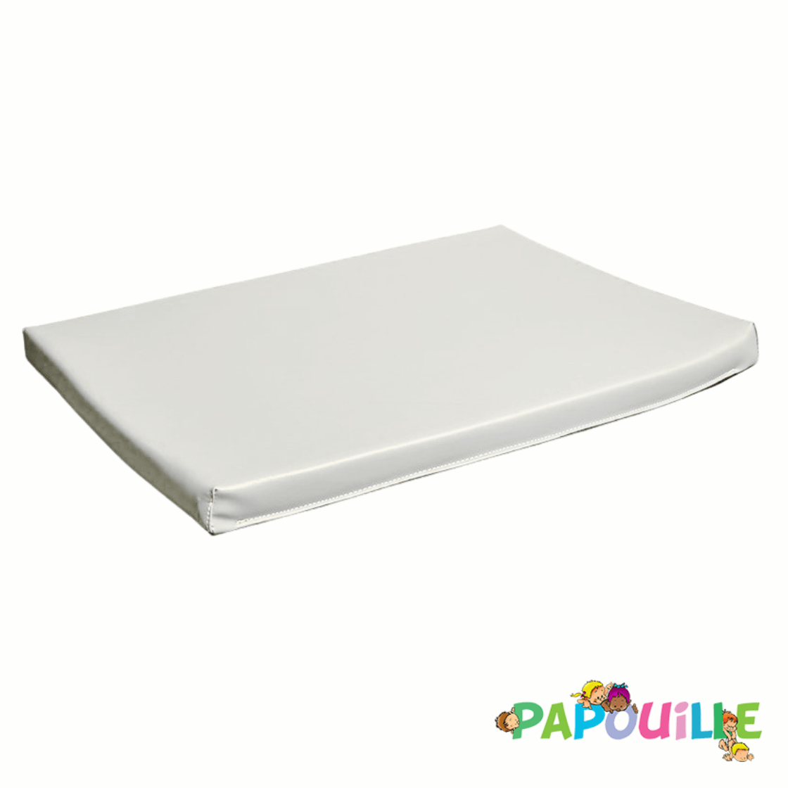 Matelas à langer plat 50 x 70 ep.4cm en mousse pvc Blanc