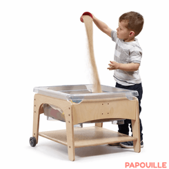 Jeux - Bac à Sable et Accessoires  - Table à roulettes sable et eau - H29