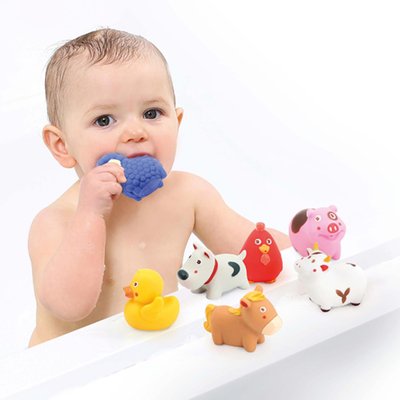 Jouets - Figurines - Lot de 7 animaux souples