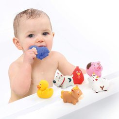 Jouets - Figurines - Lot de 7 animaux souples