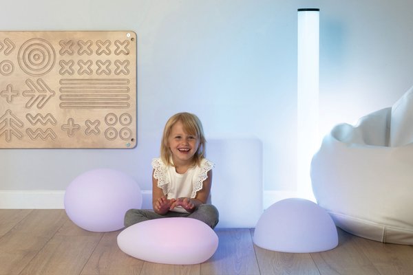 Motricité - Eveil Sensoriels et Tactiles - Galet lumineux sensoriel - LED