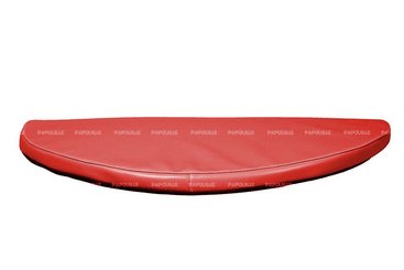 Motricité - Tapis de motricité bébé et enfant - Tapis 1/2 rond en mousse pvc 80 x 40 x 3cm rouge