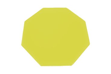 Motricité - Tapis de motricité bébé et enfant - Tapis octogonal en mousse pvc d.130cm x ep.3cm jaune