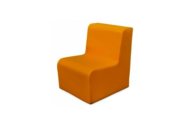 Mobilier - Meuble en mousse et Pouf - Chauffeuse droite 17 cm orange