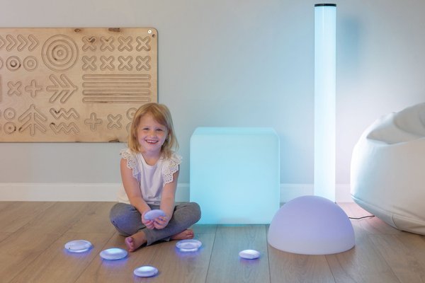 Motricité - Eveil Sensoriels et Tactiles - Hémisphère lumineuse sensorielle - LED