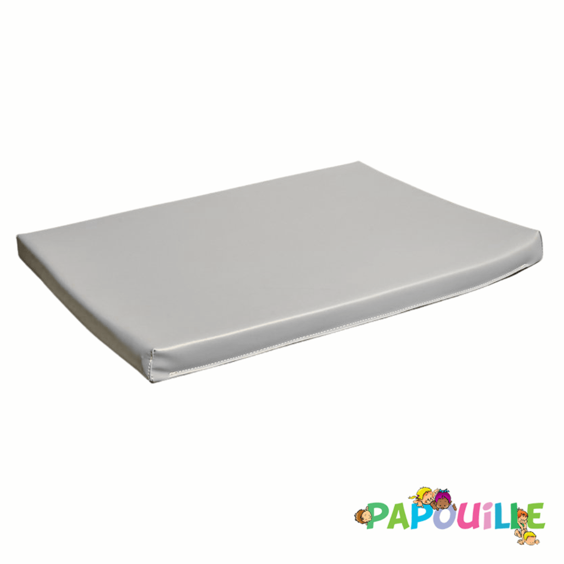 Matelas à langer plat 50 x 70 ep.4cm en mousse pvc gris