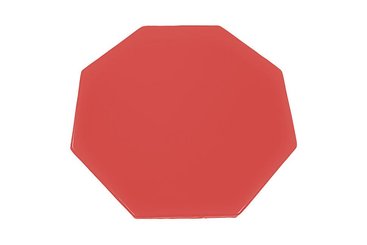 Motricité - Tapis de motricité bébé et enfant - Tapis octogonal en mousse pvc d.130cm x ep.3cm rouge