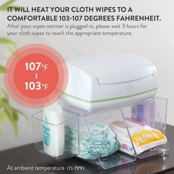 Change - Poubelle à Couches et Recharge - Chauffe-lingettes réutilisables pour bébé