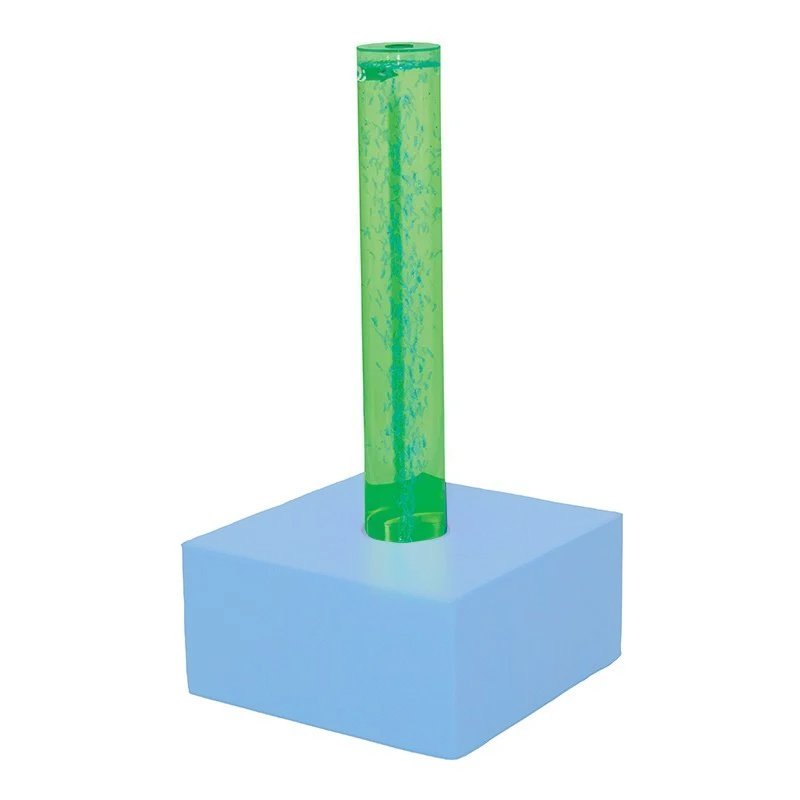 Colonne à bulles sensorielle avec module en mousse Bleu clair