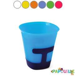 Repas - Verre et Gobelets Enfants - Gobelet anti-dérapant bi matière rose