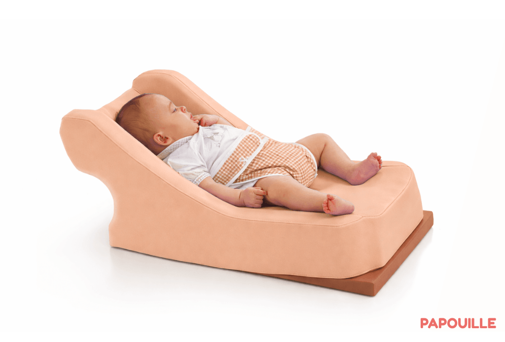Transat confort en mousse pvc abricot