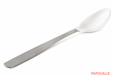 Repas - Couverts Enfant, Adulte - cuillère bébé douce en silicone long manche inox