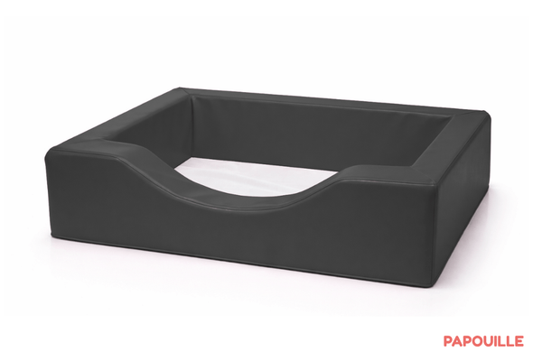 Couchage - Couchette Empilable pour Bébé et Enfant, Lit Gain de Place - Lit couchette en mousse pvc pour matelas 60x120cm noir