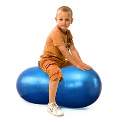 Motricité - Motricité Fine - Ballon gymnic physio roll 60 cm bleu
