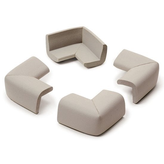 4 coins de protection pour table en mousse antichoc