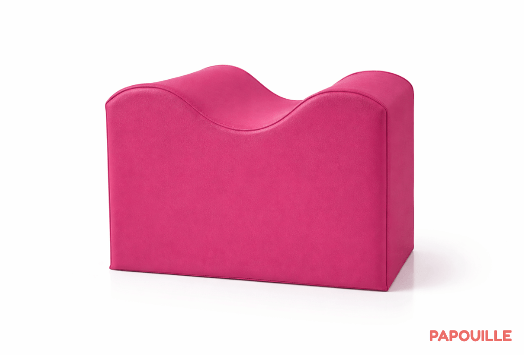 Module petite vague ondulé en mousse fuchsia