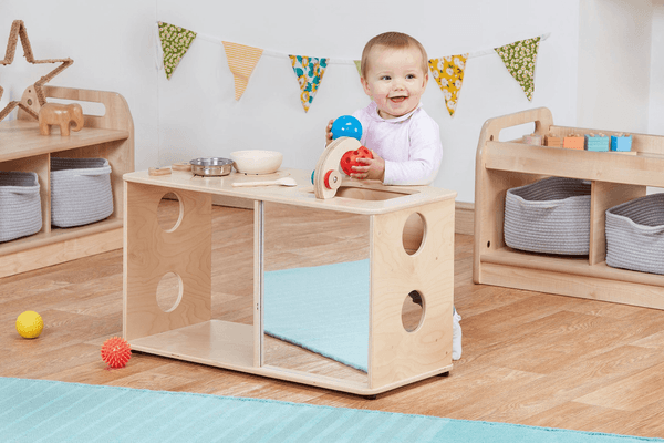 Mobilier - Mobilier de jeux d'imitation - Cuisine d'activités 6 mois et + avec robinet en bois