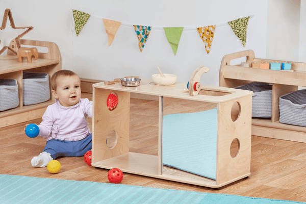 Mobilier - Mobilier de jeux d'imitation - Cuisine d'activités 6 mois et + avec robinet en bois