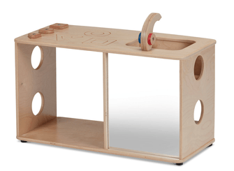 Mobilier - Mobilier de jeux d'imitation - Cuisine d'activités 6 mois et + avec robinet en bois