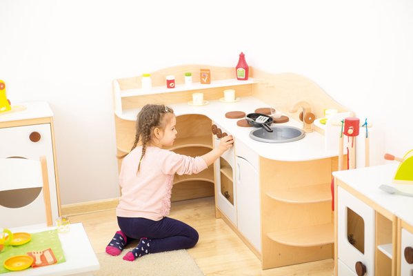 Mobilier - Mobilier de jeux d'imitation - Cuisine complète d'imitation - Blanc