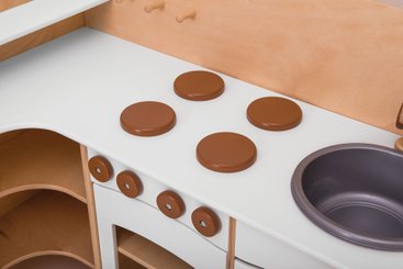 Mobilier - Mobilier de jeux d'imitation - Cuisine complète d'imitation - Blanc