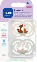 Repas - Tétine et Sucette - 2 sucettes silicone 6+ mois - MAM Perfect