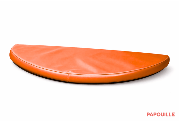 Motricité - Tapis de motricité bébé et enfant - Tapis 1/2 rond en mousse pvc 80 x 40 x 3cm orange