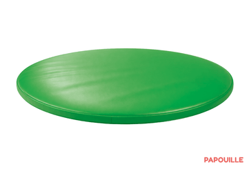 Motricité - Tapis de motricité bébé et enfant - Tapis rond en mousse pvc diam.130cm x ep.3cm - Foot
