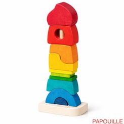 Jouets - Jouets à Empiler ou à Encastrer - Tour à empiler, 11 éléments