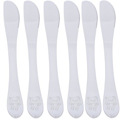Repas - Couverts Enfant, Adulte - Couteaux Ourson - Lot de 6