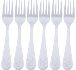 Repas - Couverts Enfant, Adulte - Fourchettes Ourson - Lot de 6